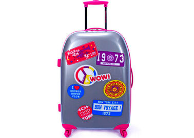 Imprimindo 20 24 polegadas continue a bagagem ajustada com bagagem do policarbonato do forro 150D